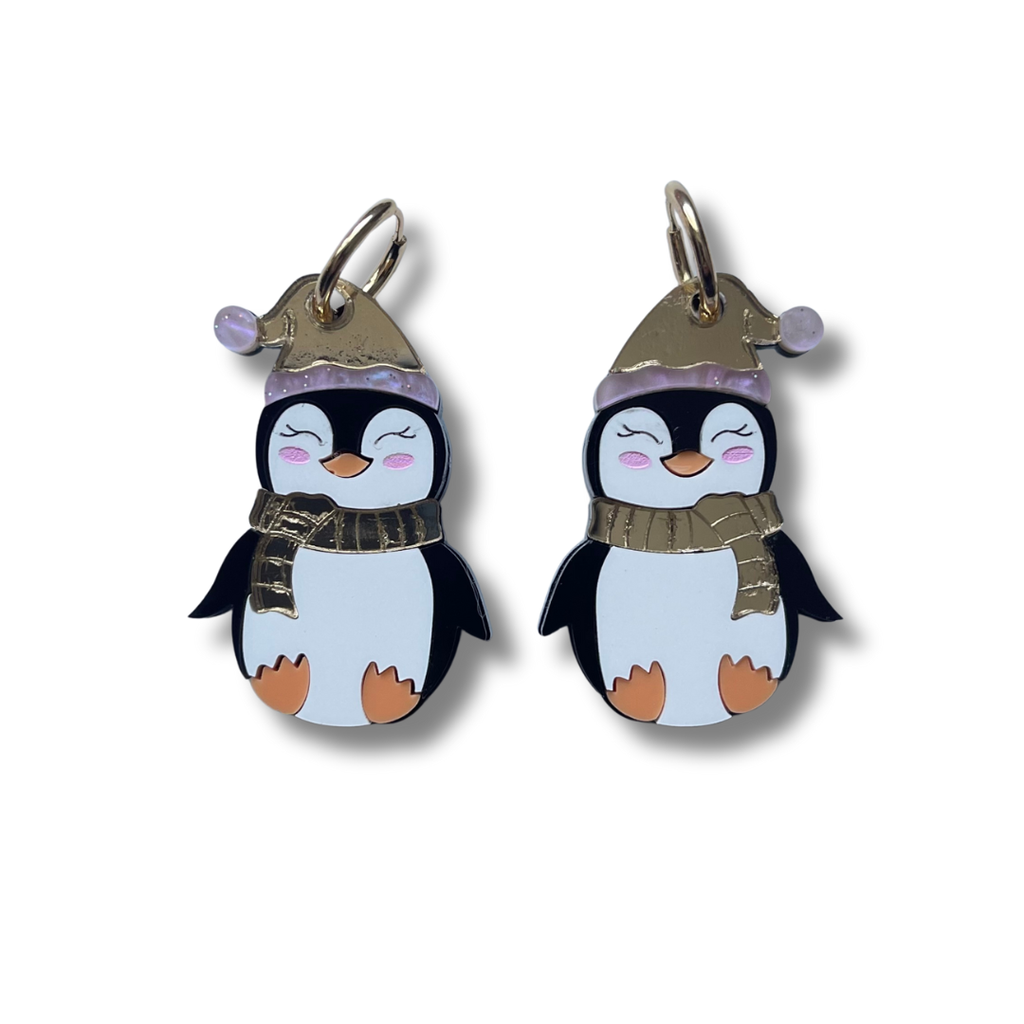 Pendiente Aro Pingüino