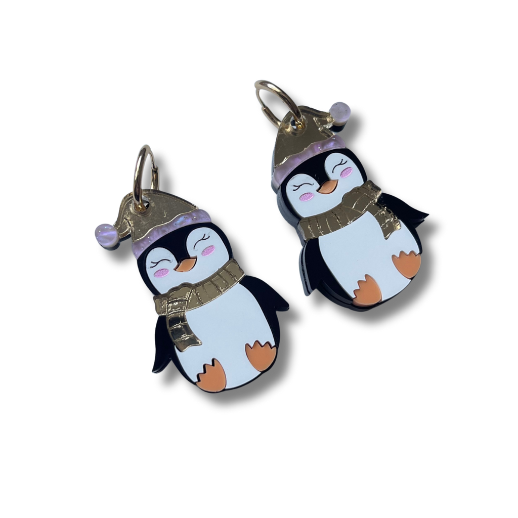 Pendiente Aro Pingüino