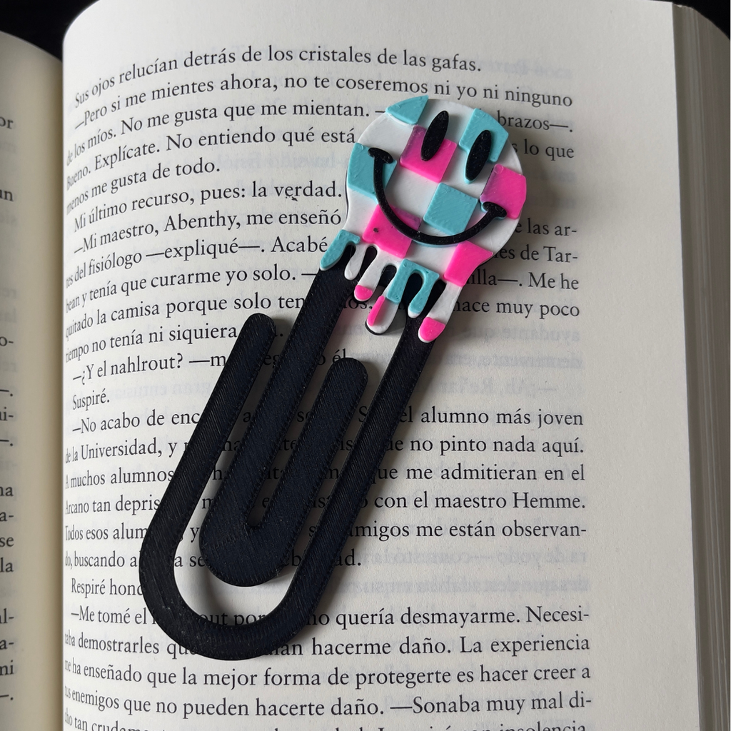 Marcapáginas Clip Impresion 3D Smile